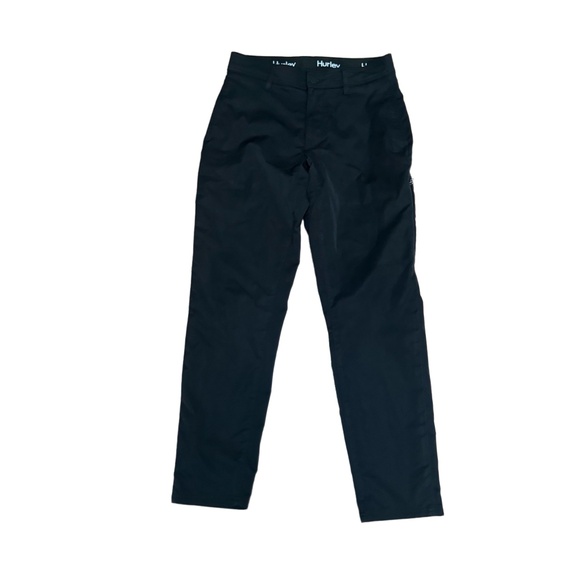 Elizabeth Hurley Other - Hurley Mens Tech Pants Size 30X30 Black Zippered Pocket Performance Athletic